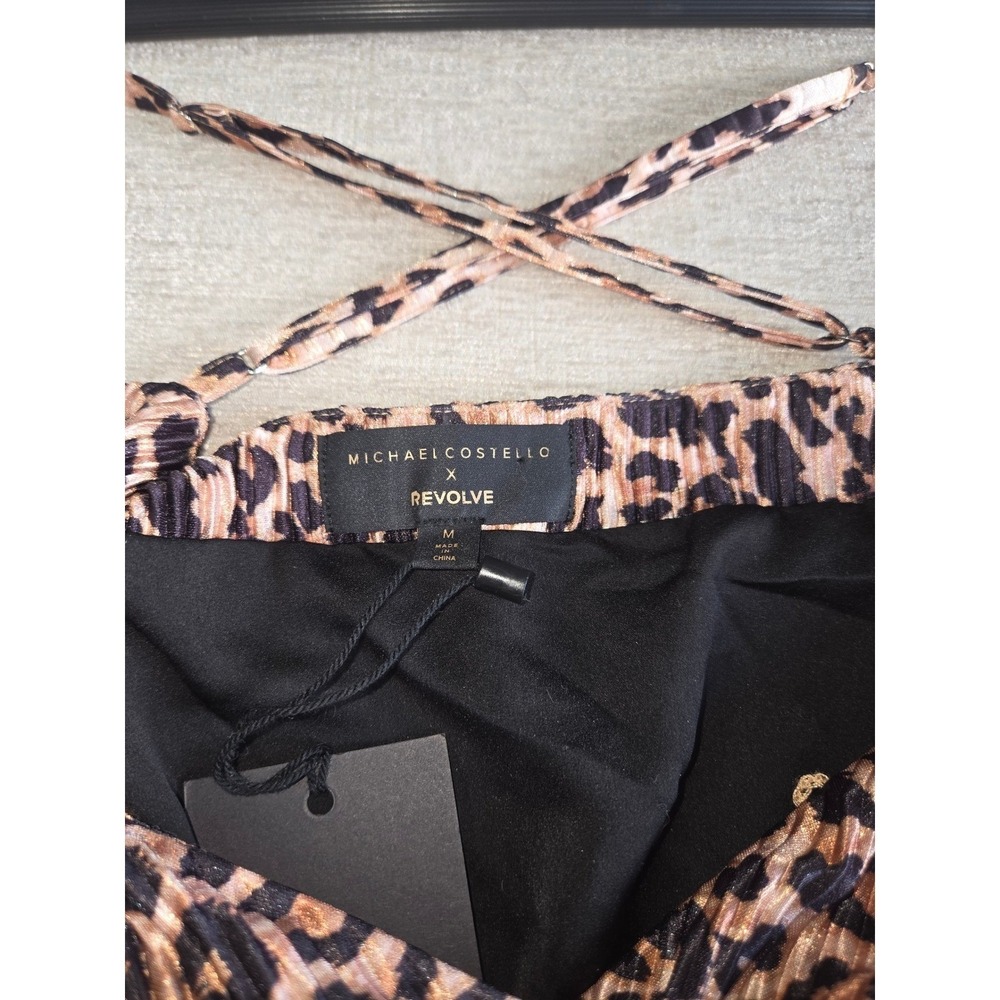 Michael Costello x Revolve Leopard Print Romper NWT Size M - Picture 7 of 7
